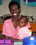 Josephine, holding her daughter Angelique